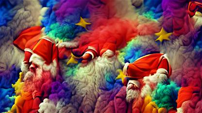 Colourful Santa