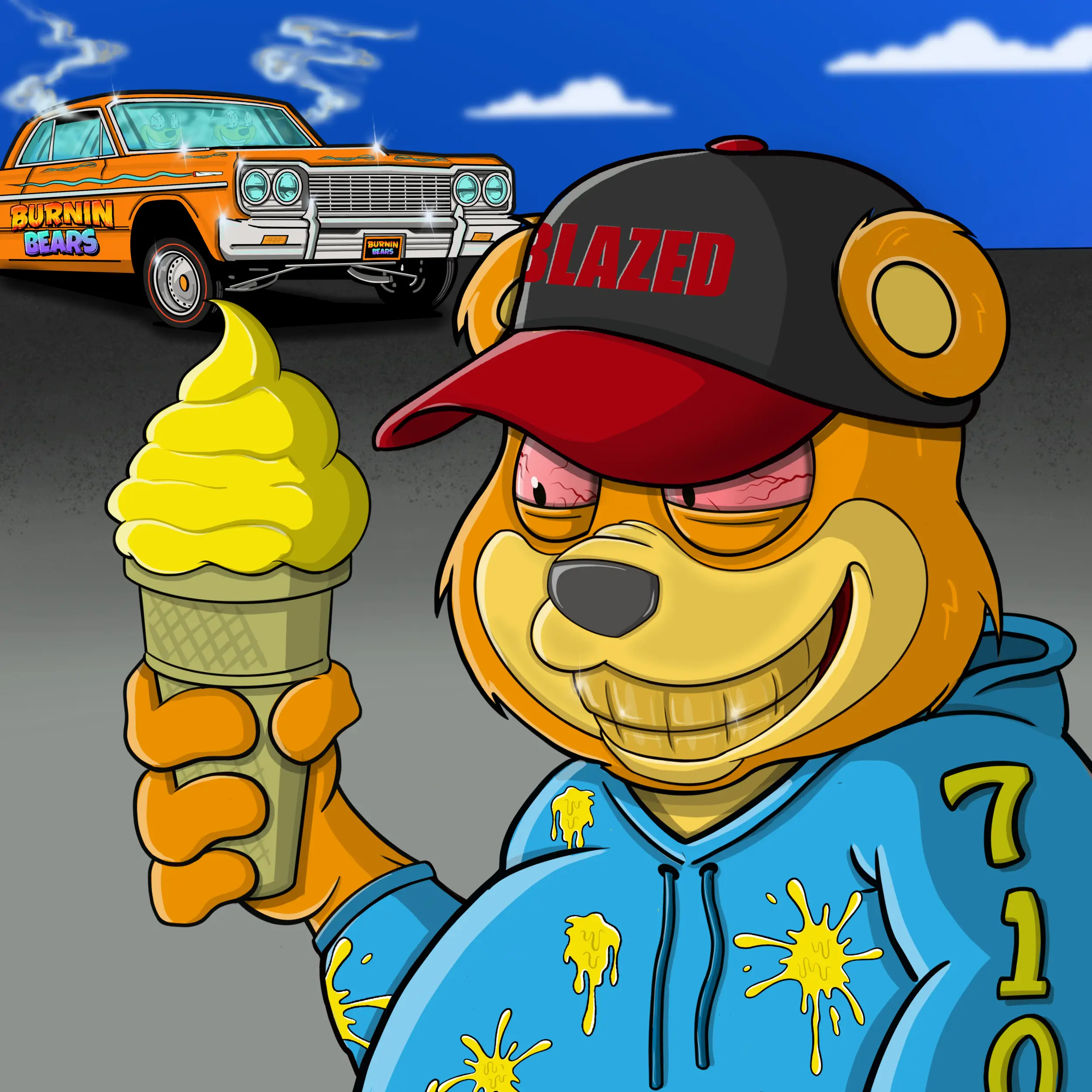 Burnin Bears #525 NFT on Algorand