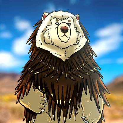 (#068) Beary in Hedgehog Mantle