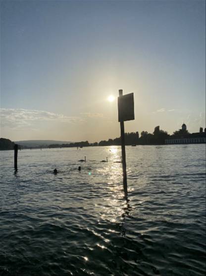 Sitting on the docks - Rhein1