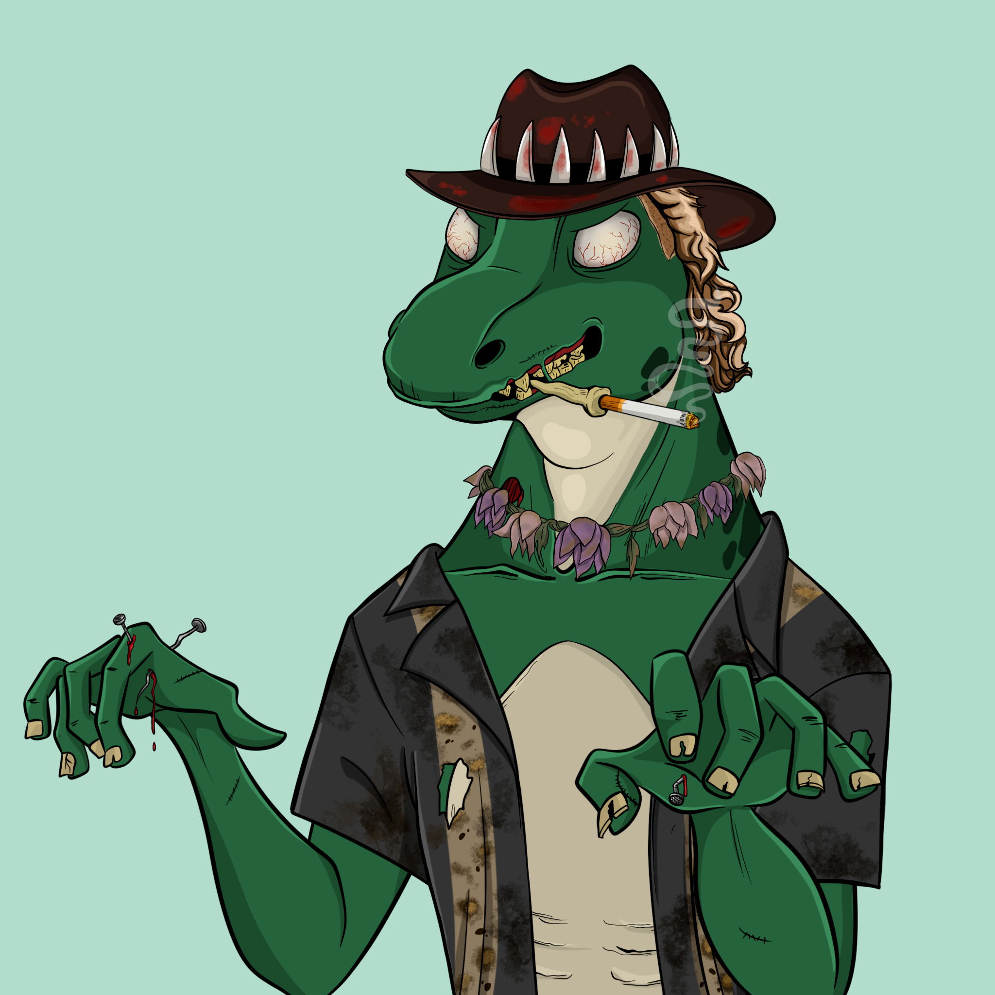 MvZ Zombie #1492 NFT on Algorand