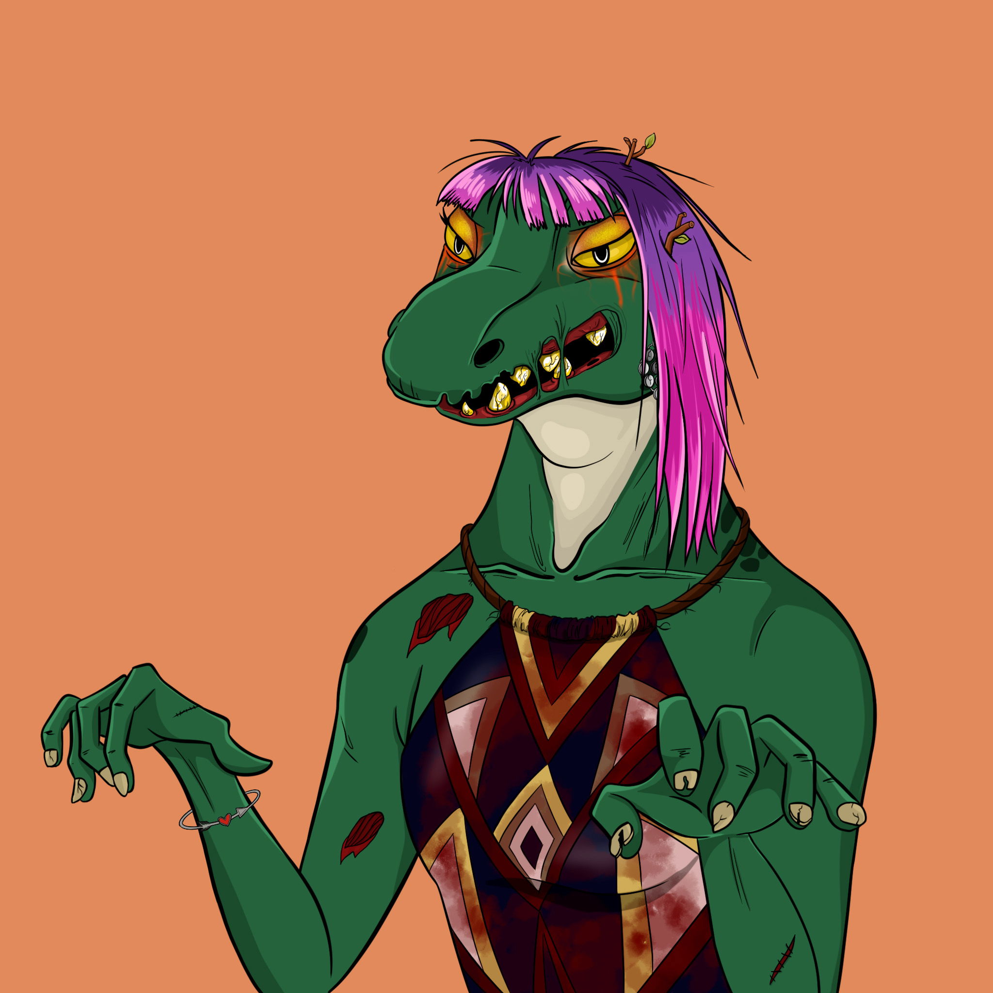 MvZ Zombie #1487 NFT on Algorand