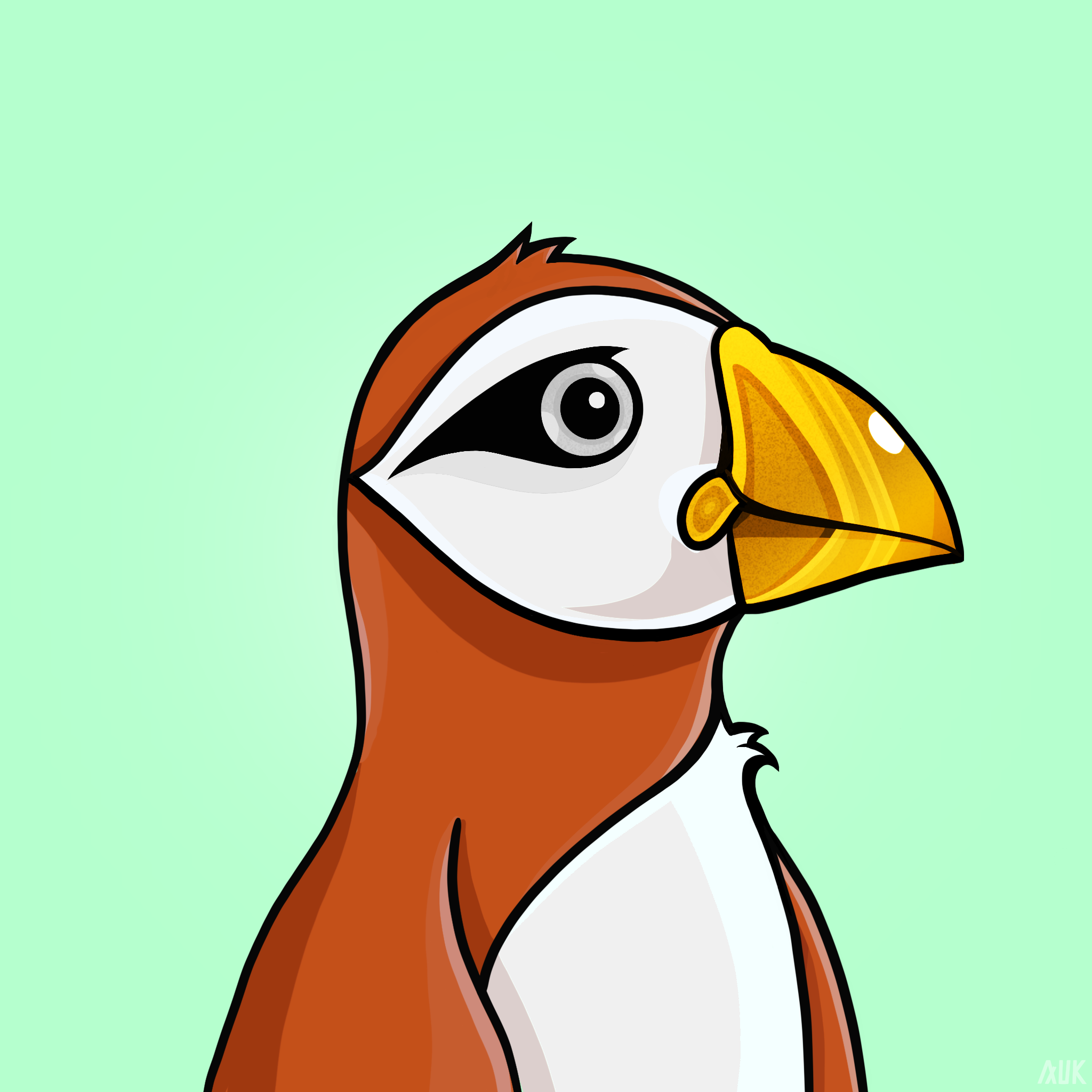 Poppin Puffins #6156 NFT on Algorand