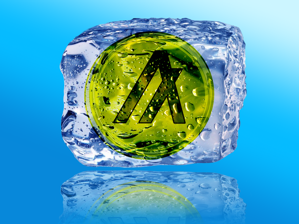 An image of Ice Cubed Gold Algo Coin