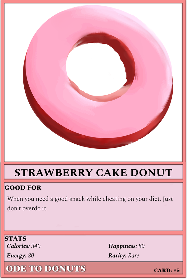 Image of #5 - Strawberry Cake Donut (IMG)