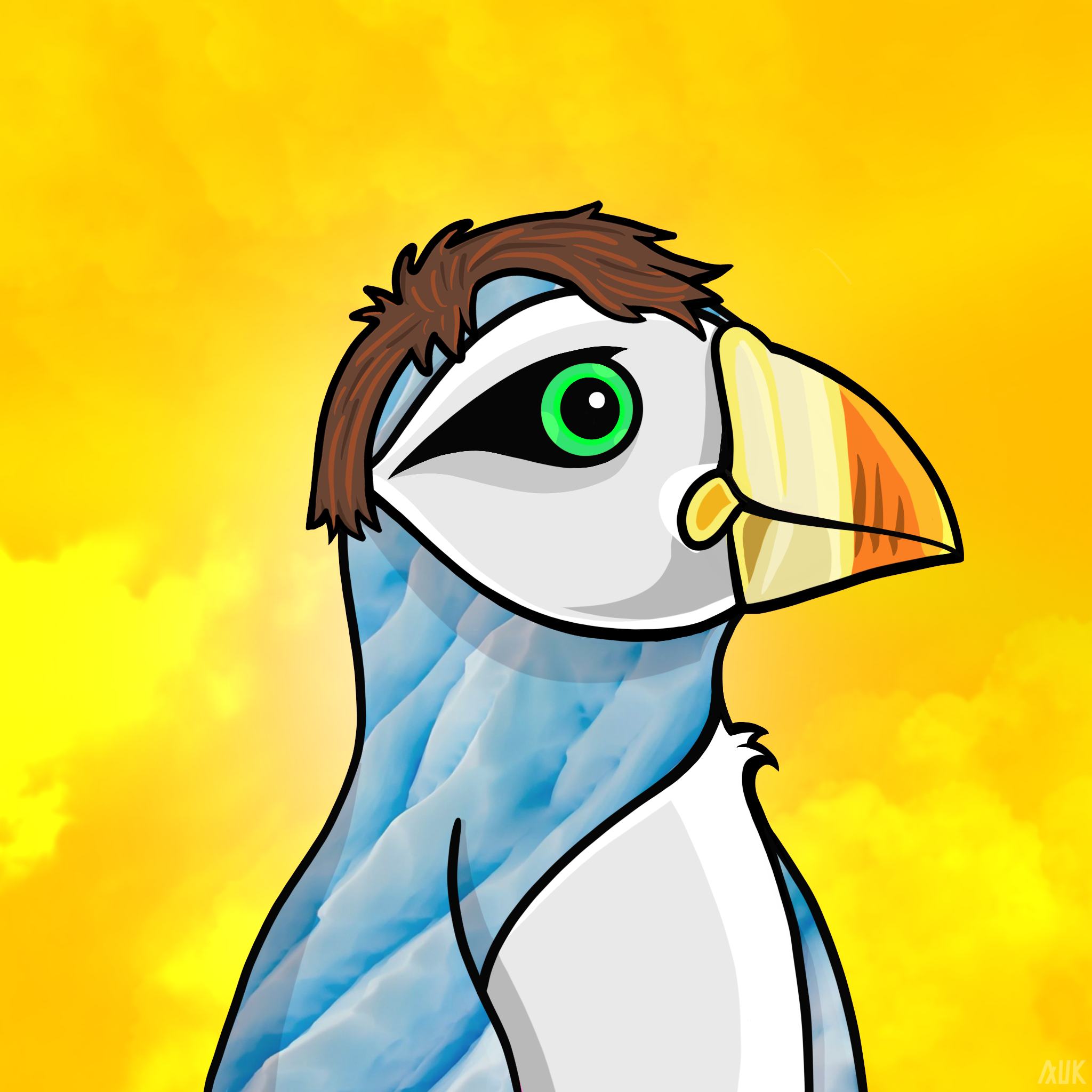 Poppin Puffins #8987 NFT on Algorand