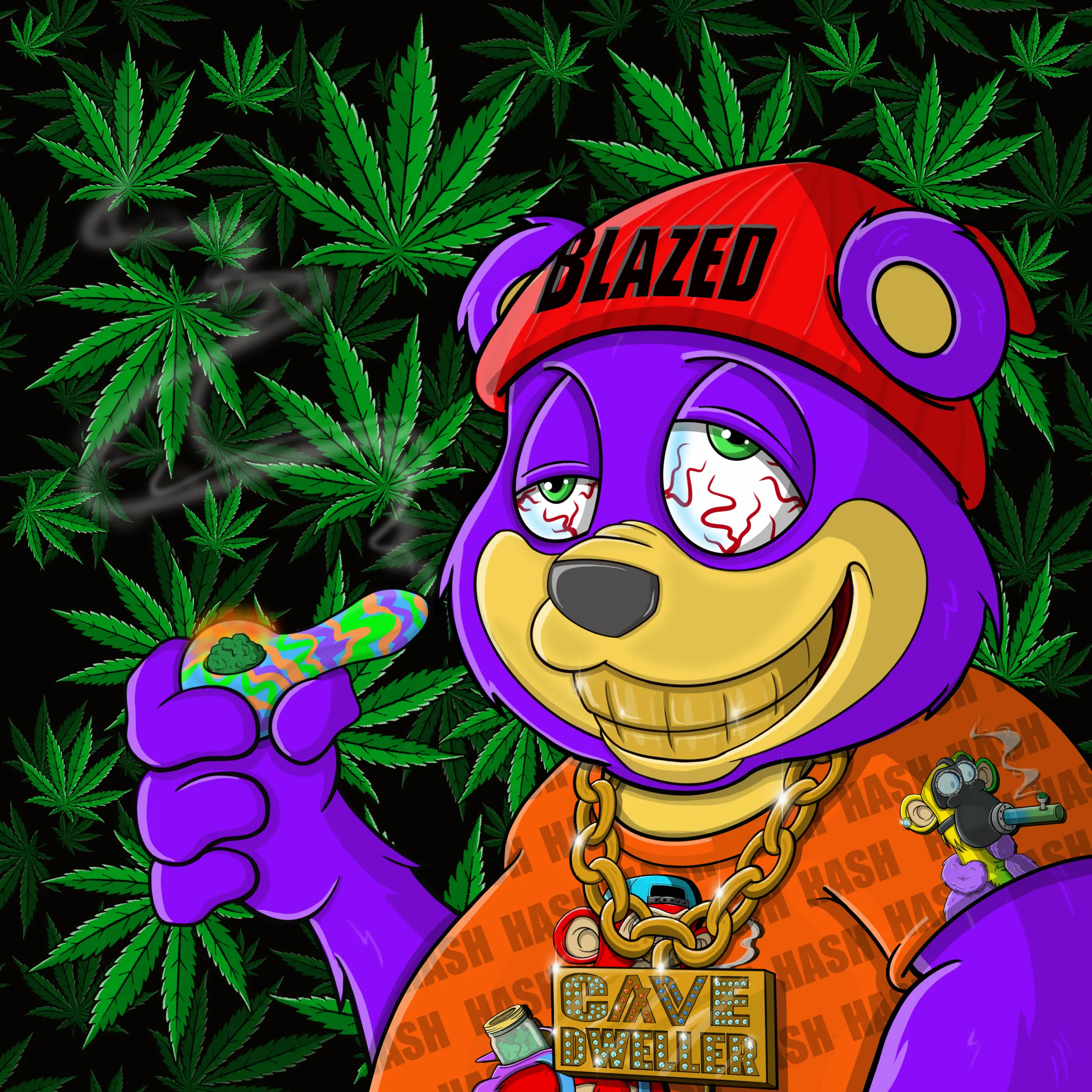 Burnin Bears #910 NFT on Algorand