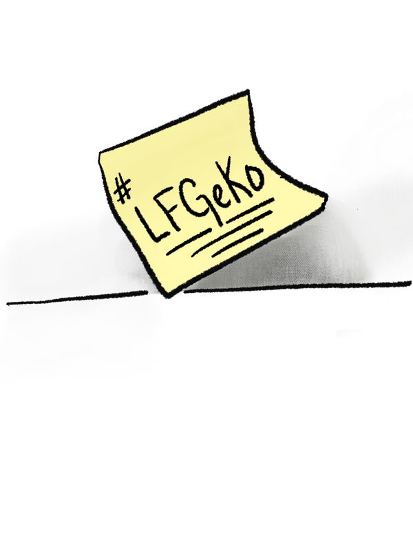 An image of Note, #LFGeko!001