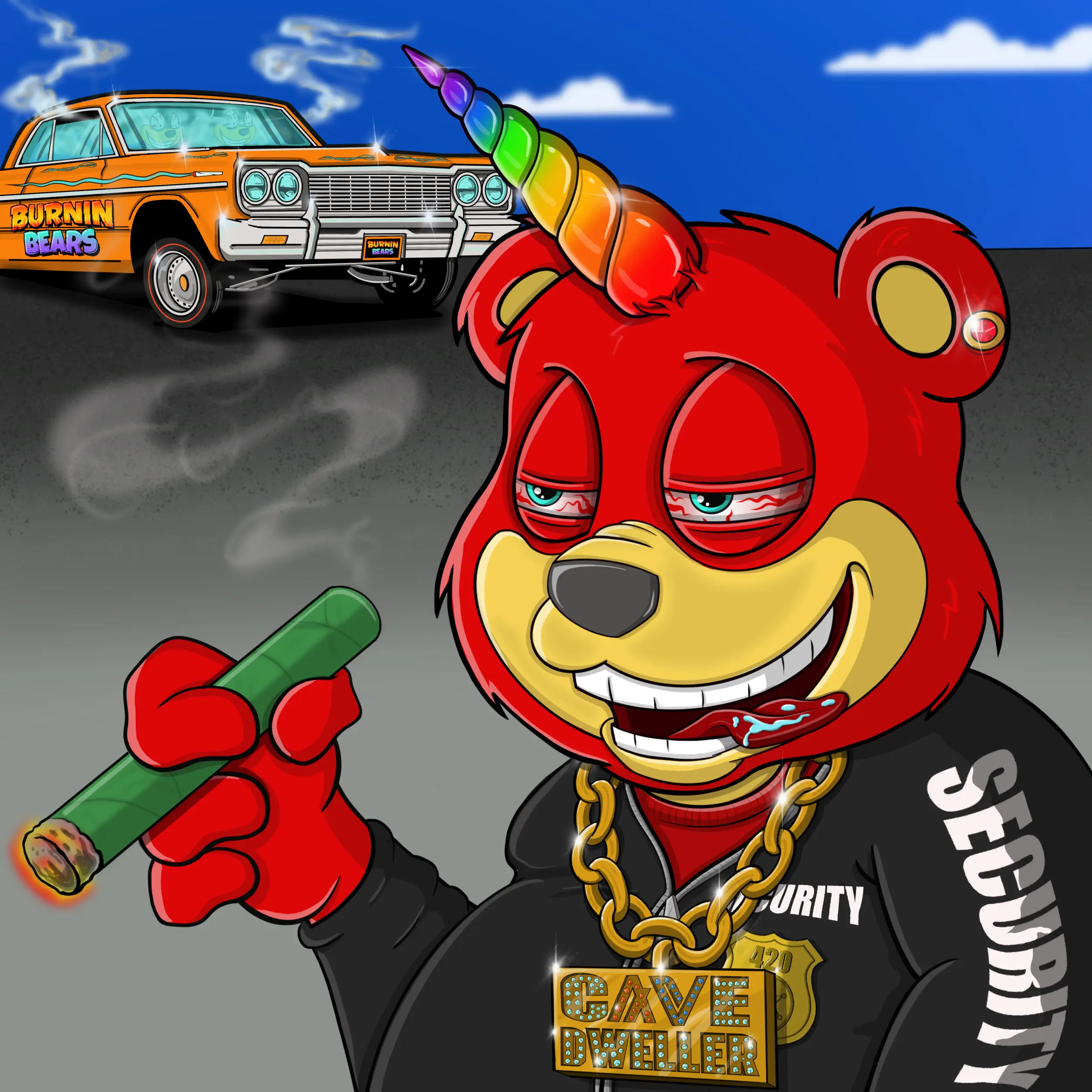 Burnin Bears #368 NFT on Algorand