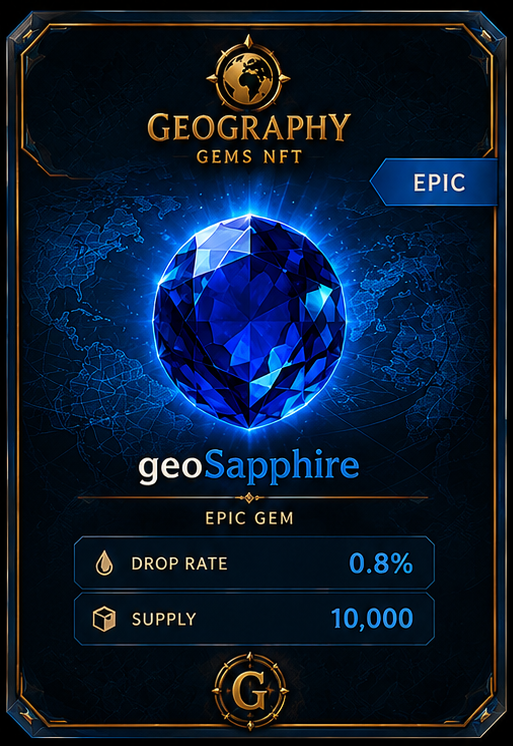 Geography Sapphire NFT on Algorand