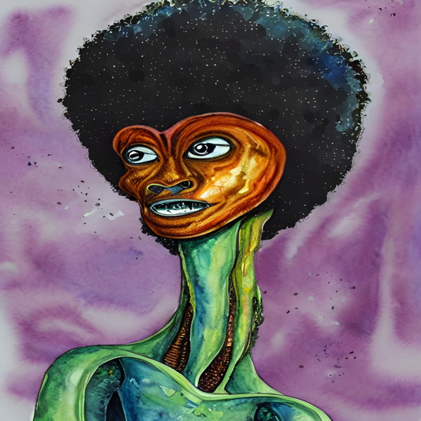 An image of Afro Alien #2