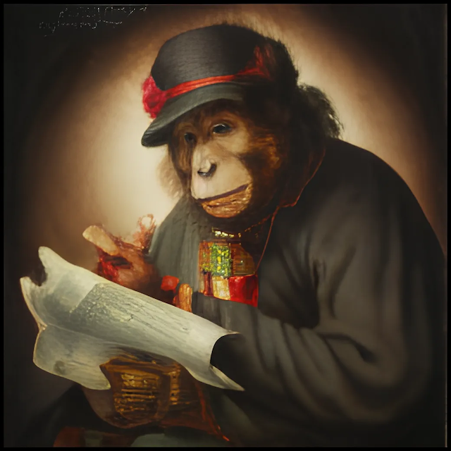 Monkey Portrait 3 NFT on Algorand
