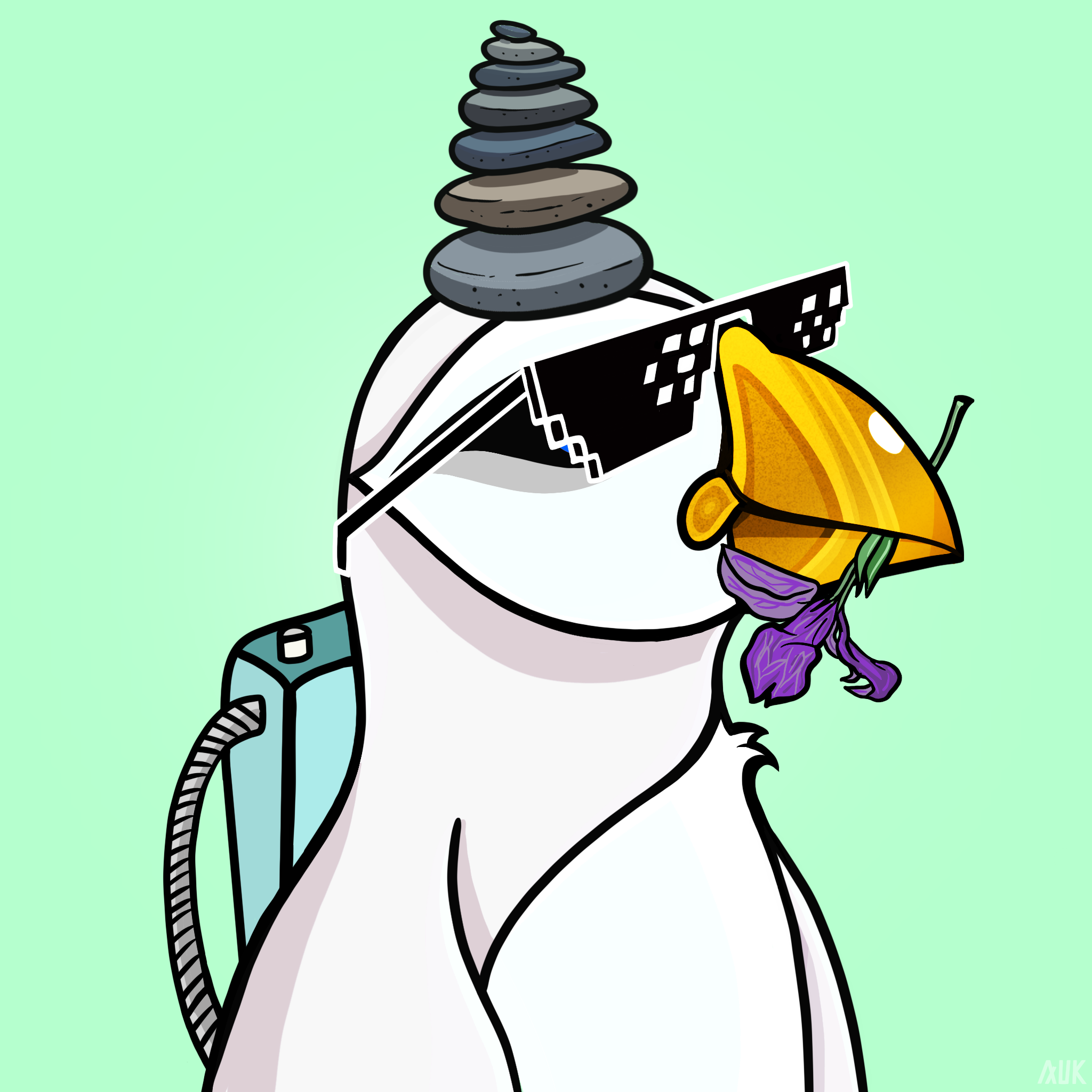 Poppin Puffins #7833 NFT on Algorand