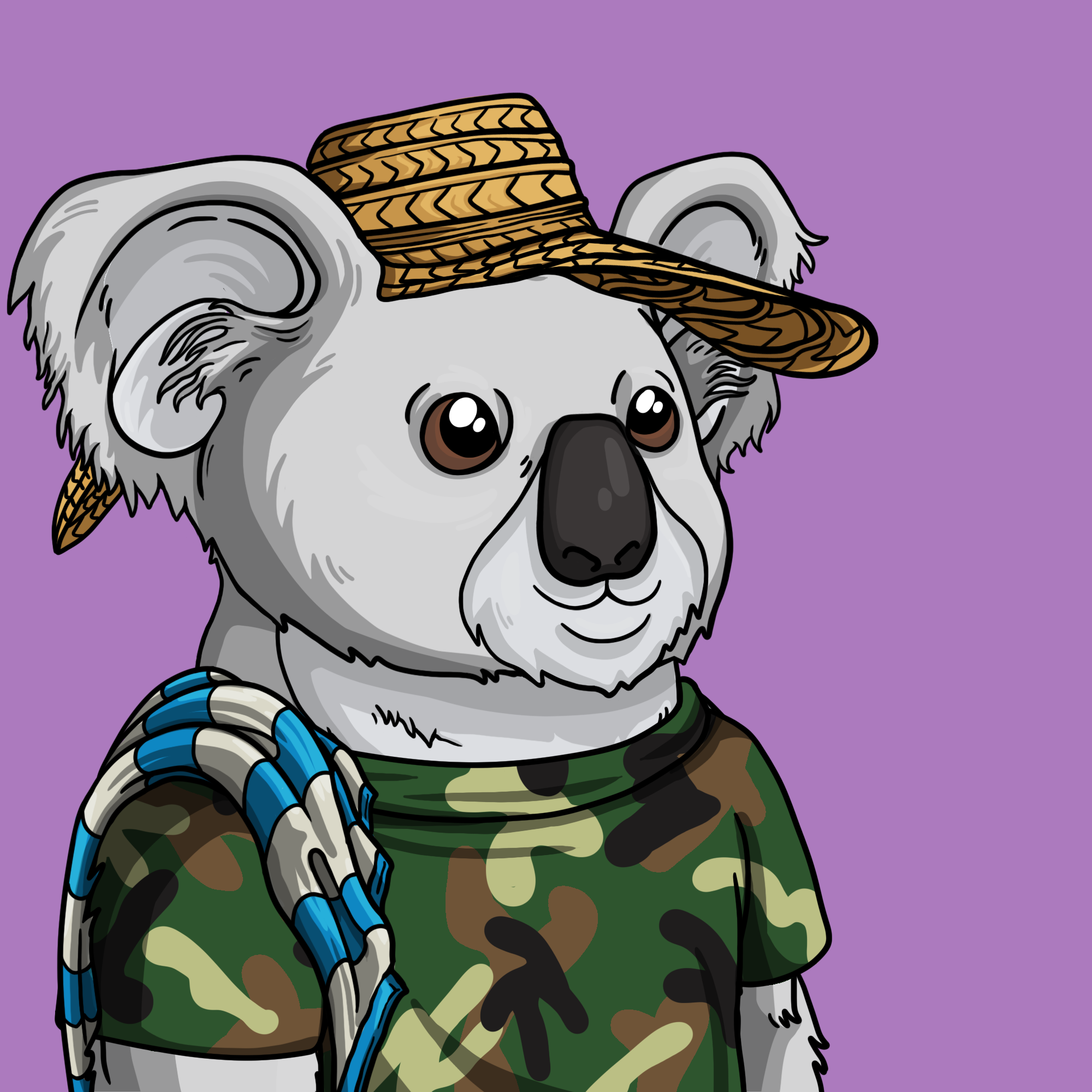 Wildlife Warrior Koala #1075 NFT on Algorand