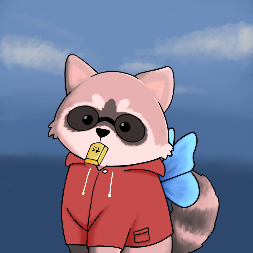 Raccoon #166 NFT on Algorand