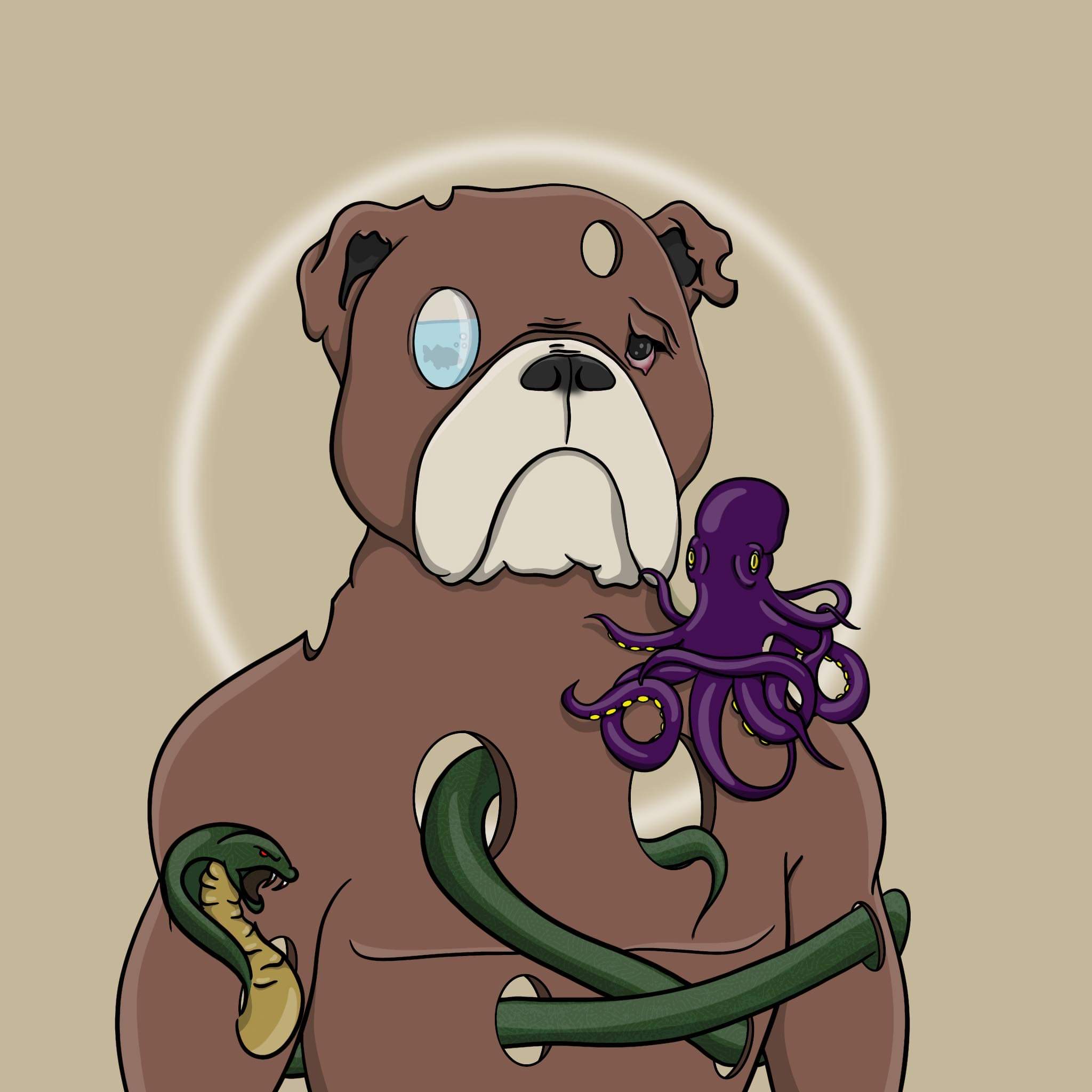 Lazy Bulldog #031 (Legendary) NFT on Algorand