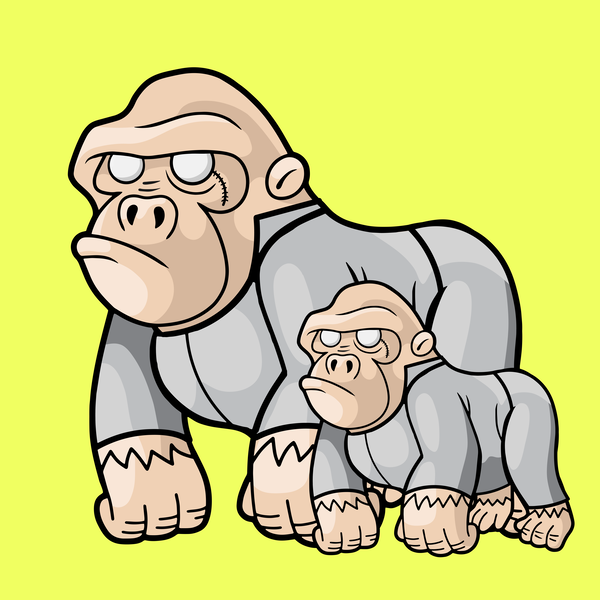 An image of Smooth Brain Gorilla #241