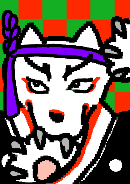Kabuki wolf