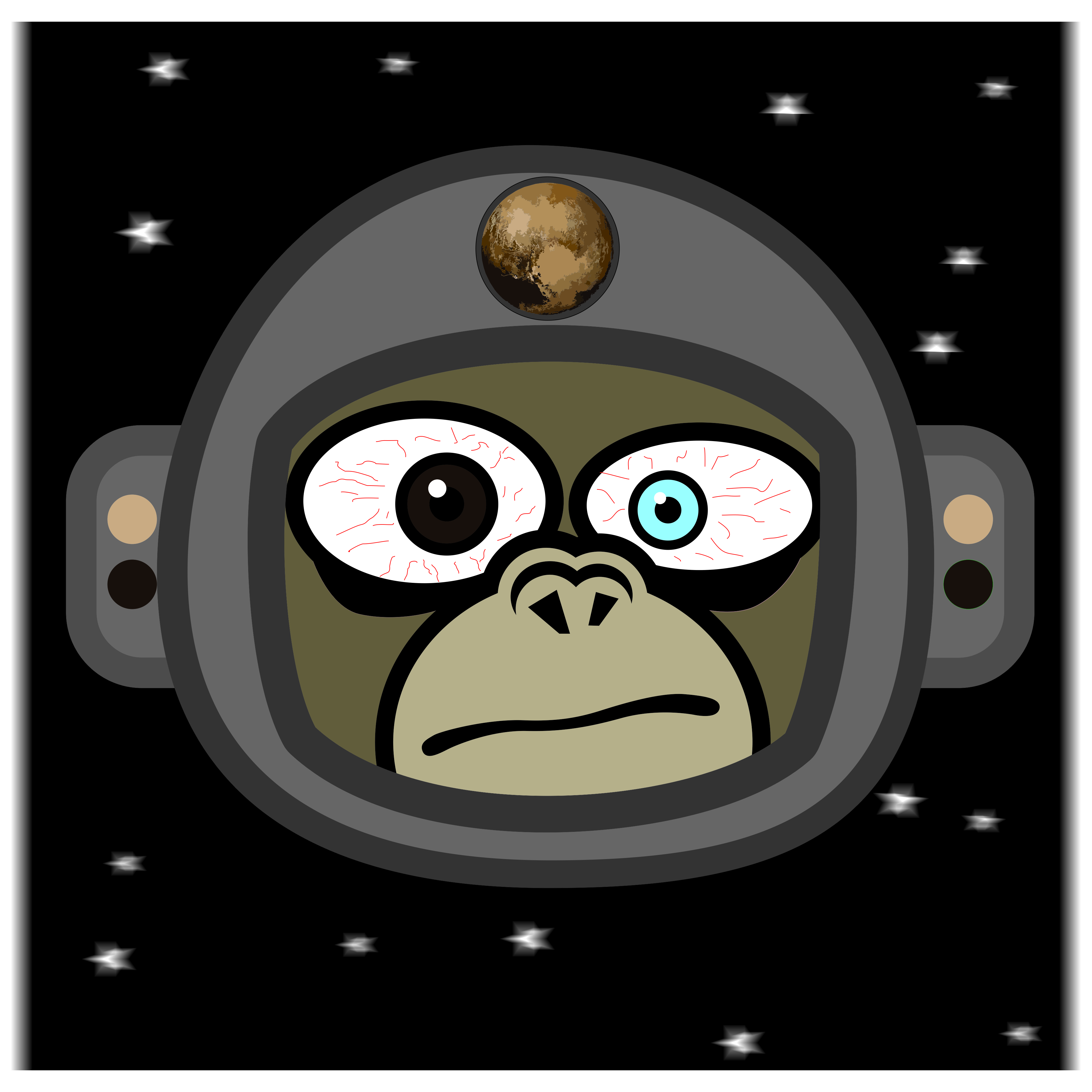 Special Space Monkey Pluto NFT on Algorand