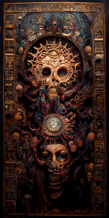 Estilo Azteca Woodcarvings #24