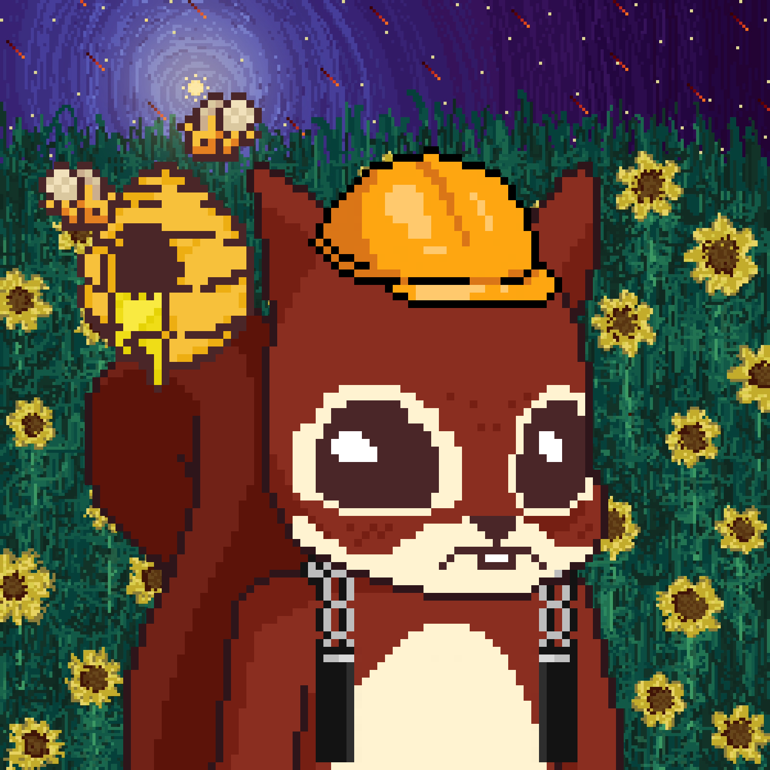 Pixel Squirrels #1075 NFT on Algorand