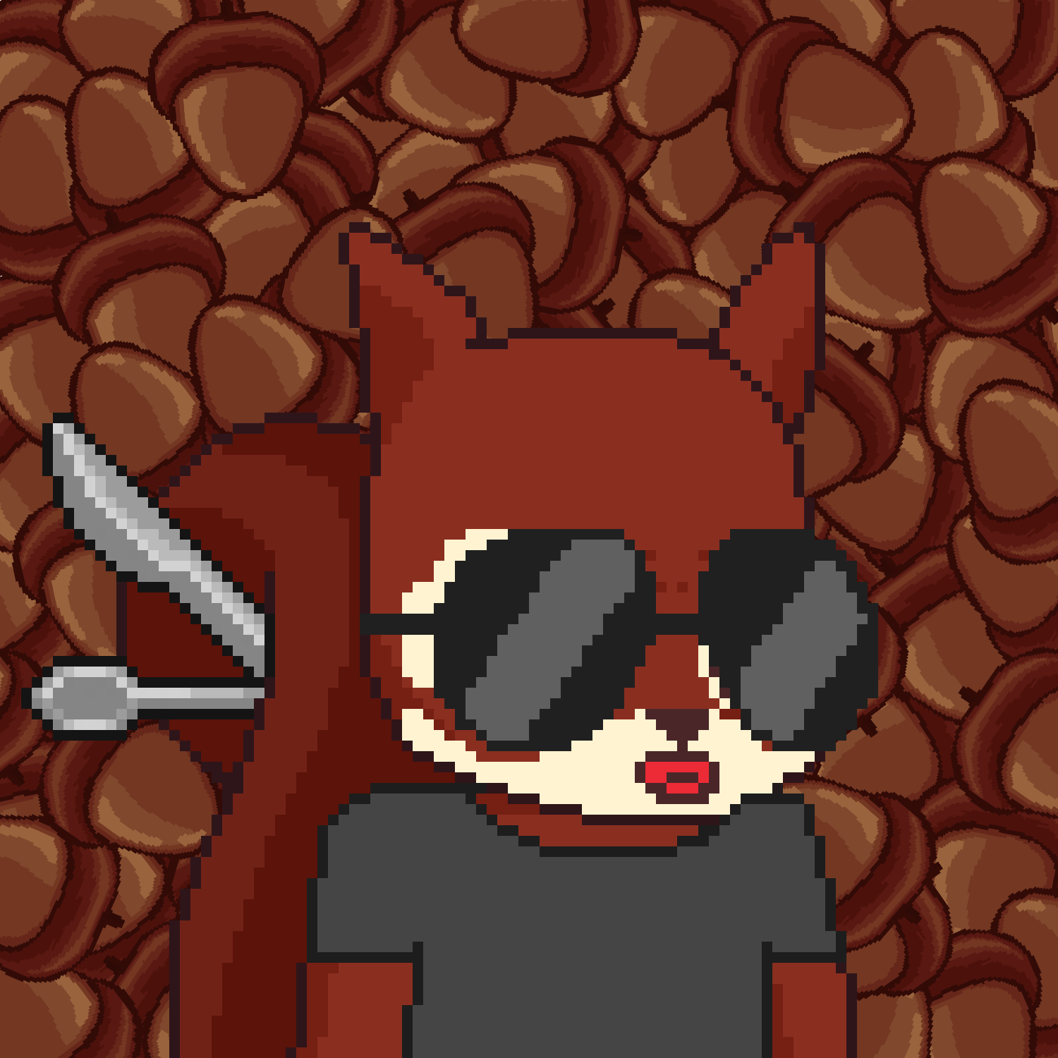 Pixel Squirrels #1158 NFT on Algorand