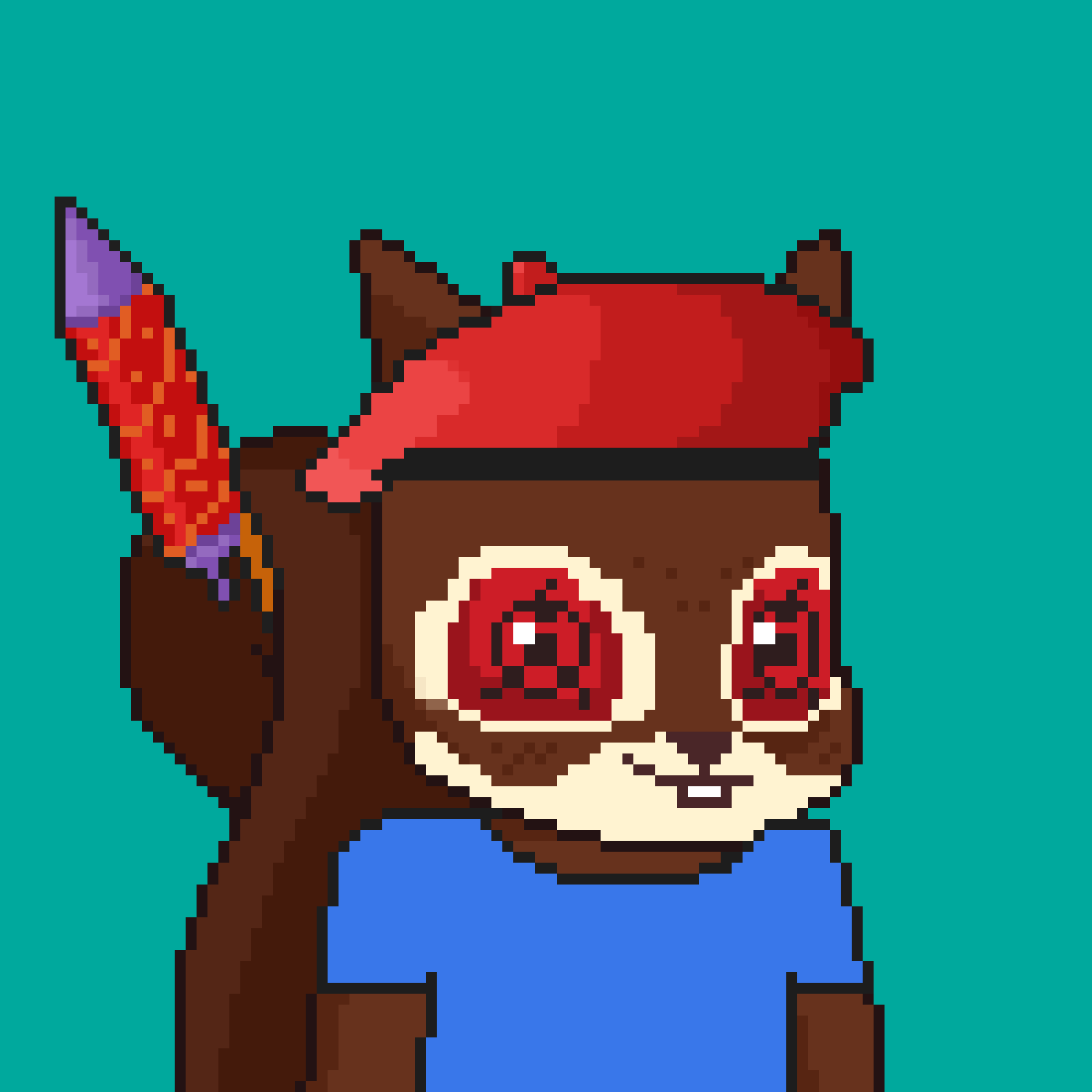 Pixel Squirrels #1176 NFT on Algorand