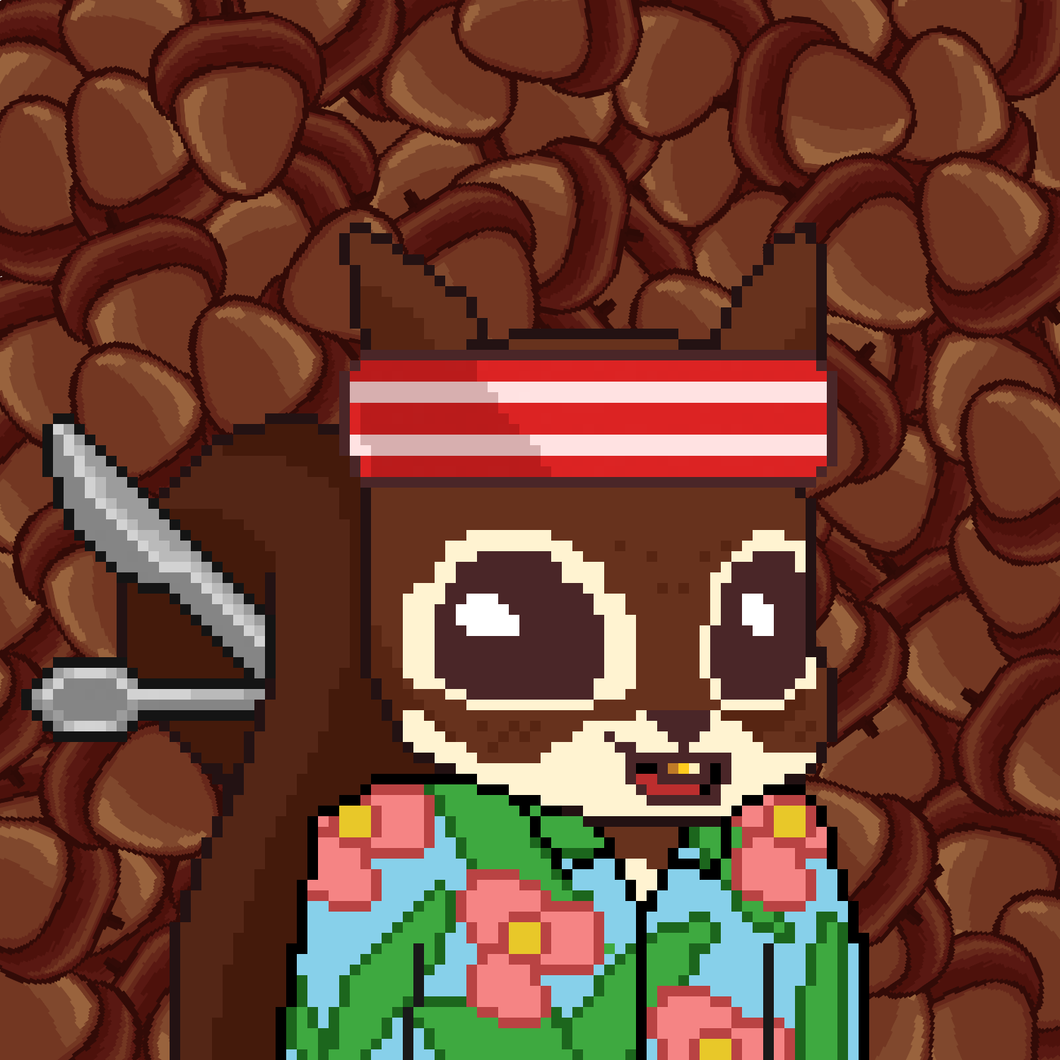 Pixel Squirrels #1224 NFT on Algorand