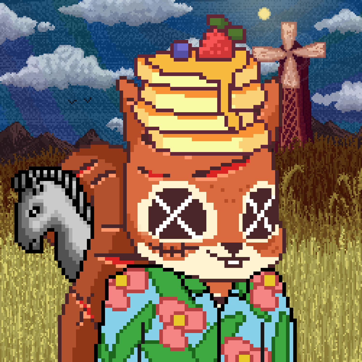 Pixel Squirrels #1245 NFT on Algorand