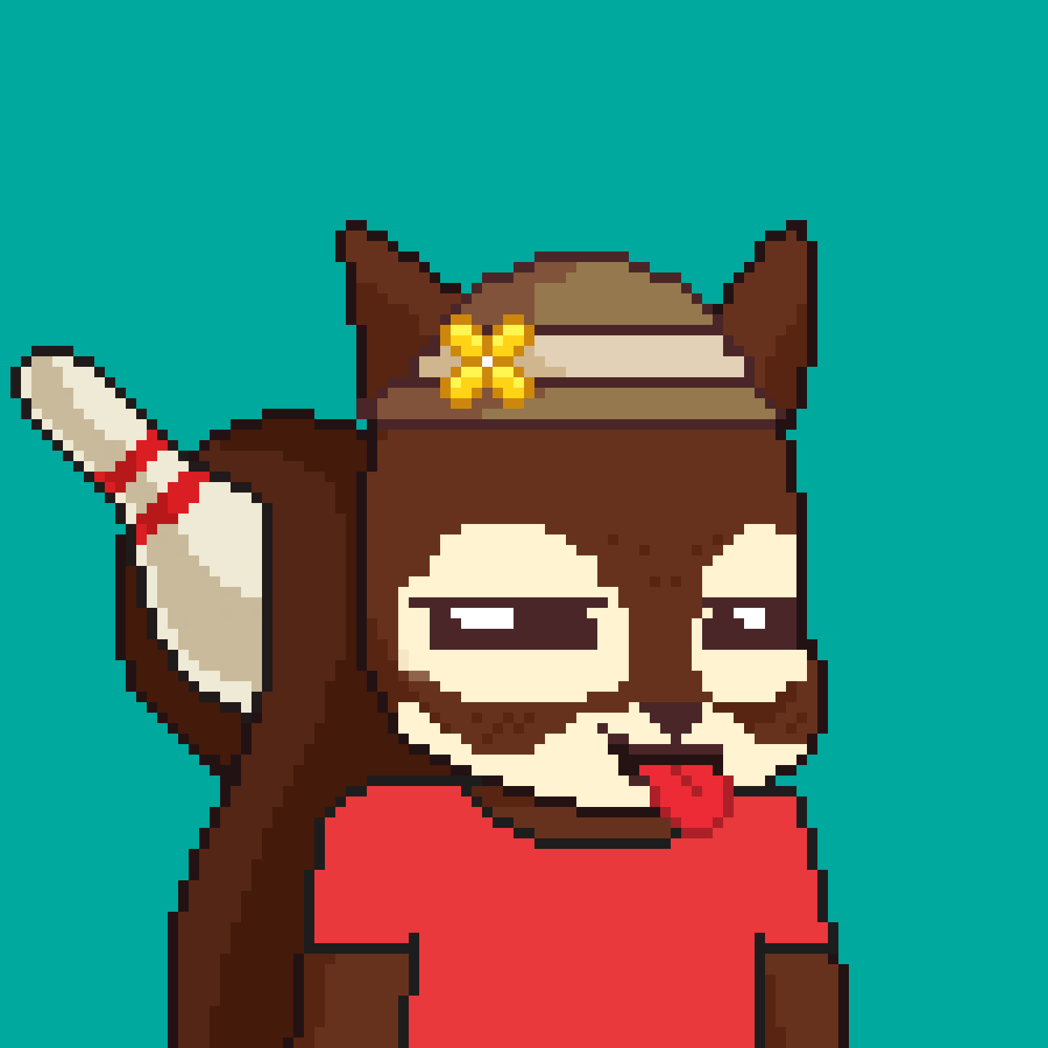 Pixel Squirrels #1277 NFT on Algorand