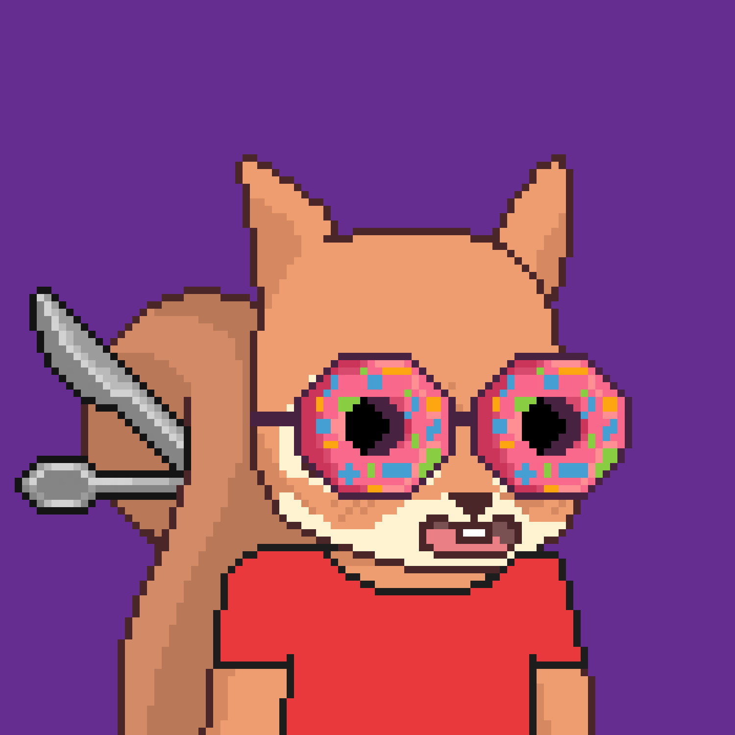 Pixel Squirrels #1307 NFT on Algorand