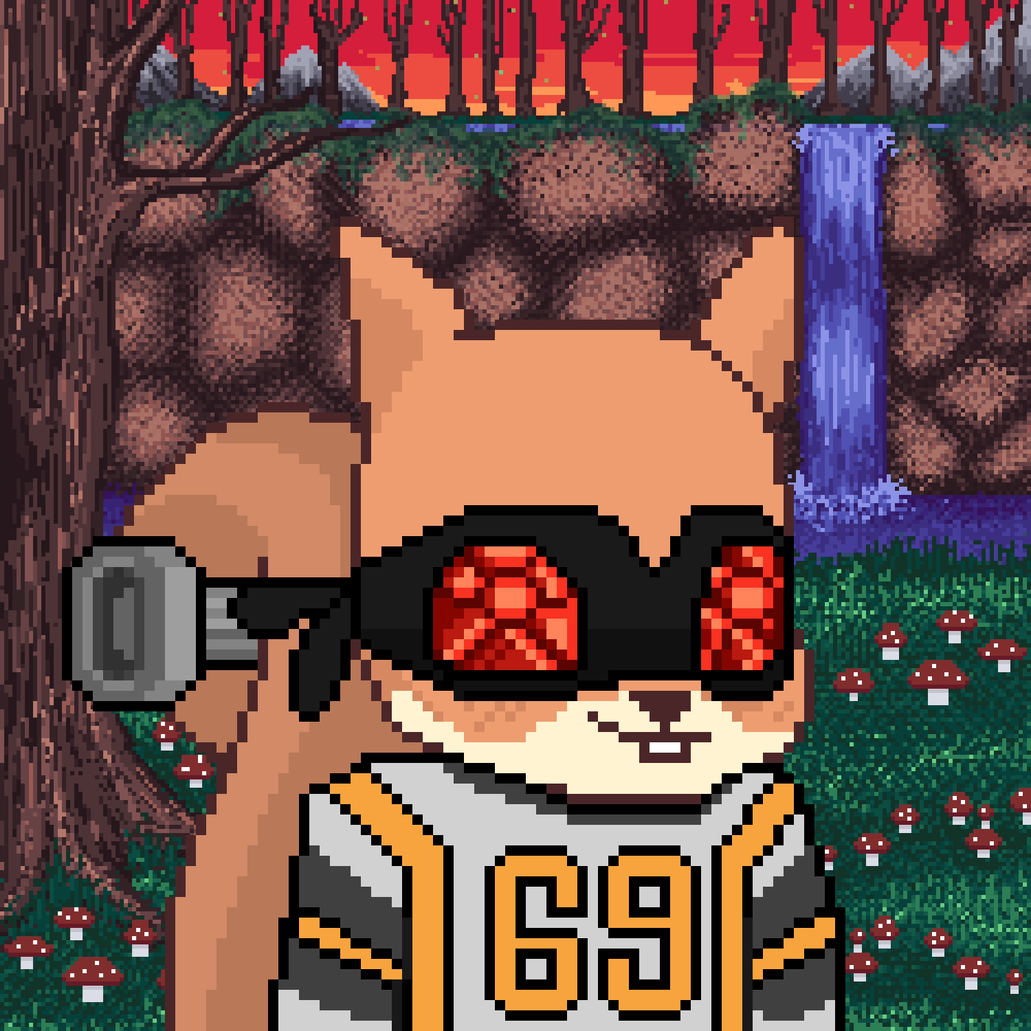 Pixel Squirrels #1518 NFT on Algorand