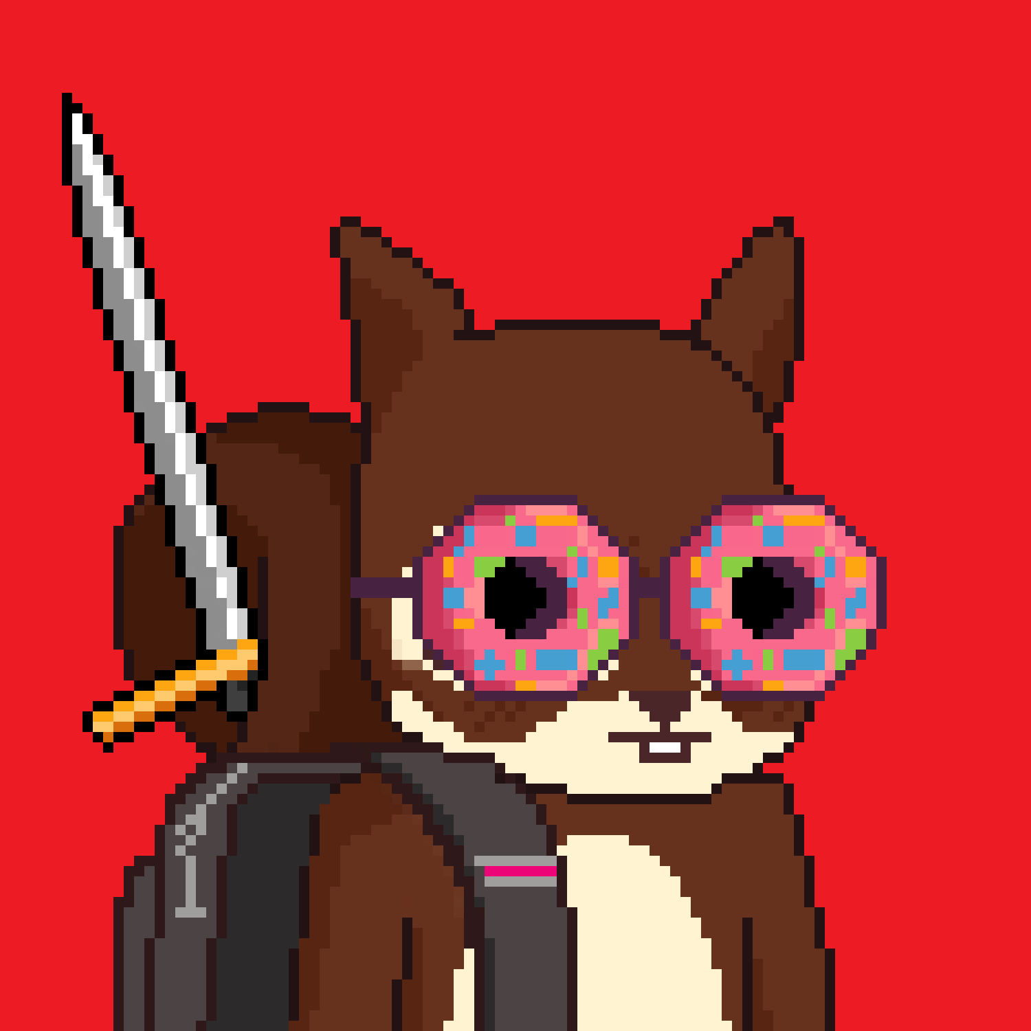 Pixel Squirrels #1824 NFT on Algorand