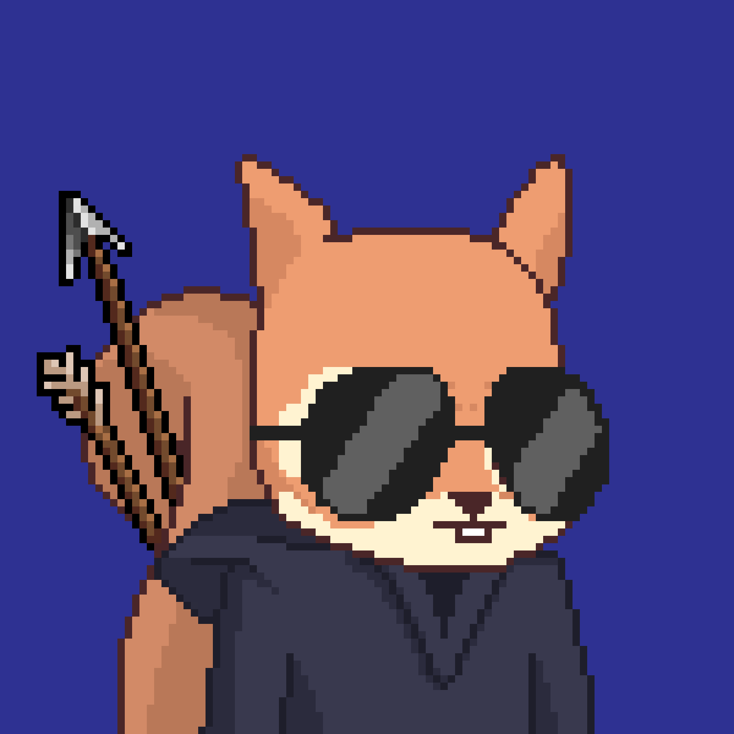 Pixel Squirrels #1851 NFT on Algorand