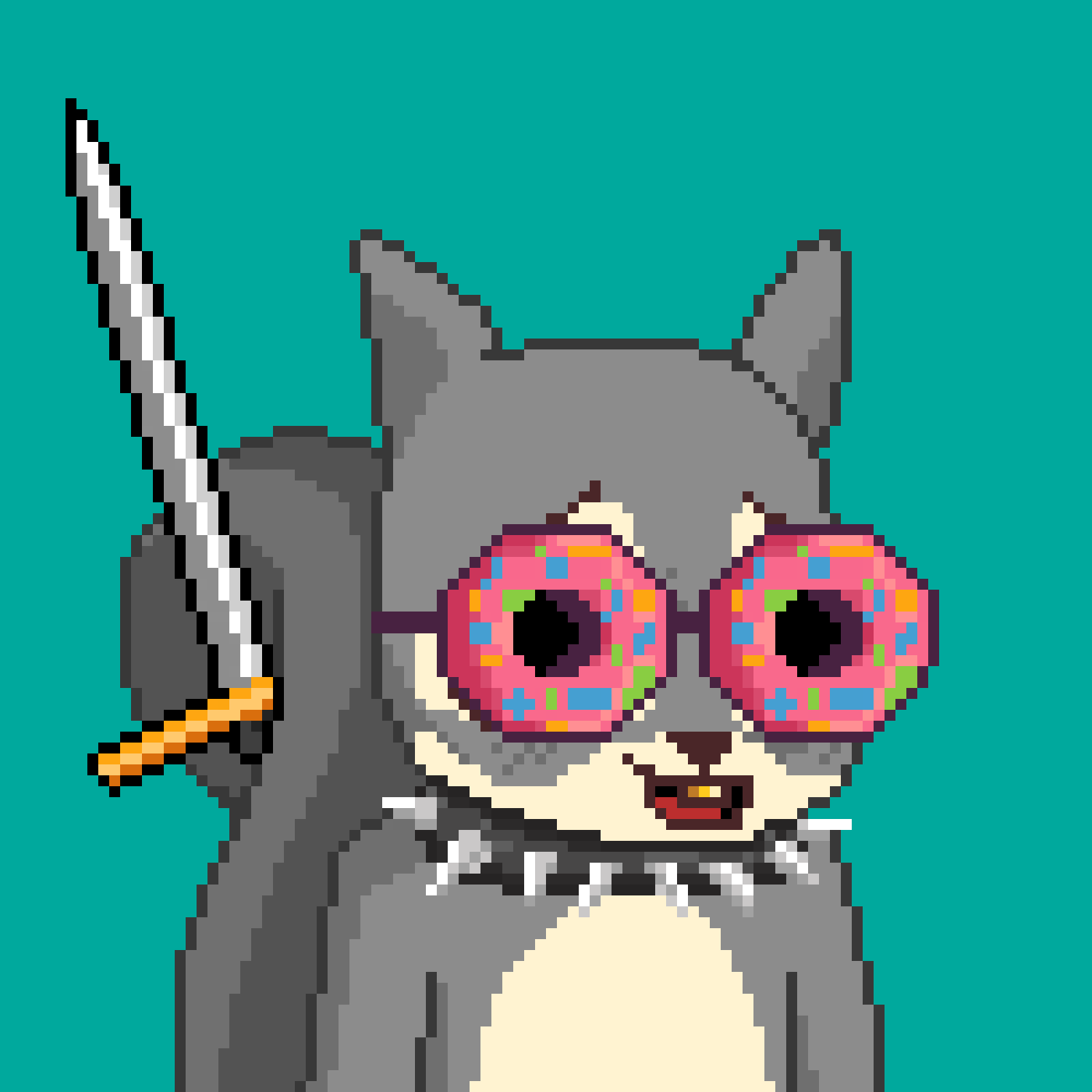 Pixel Squirrels #187 NFT on Algorand