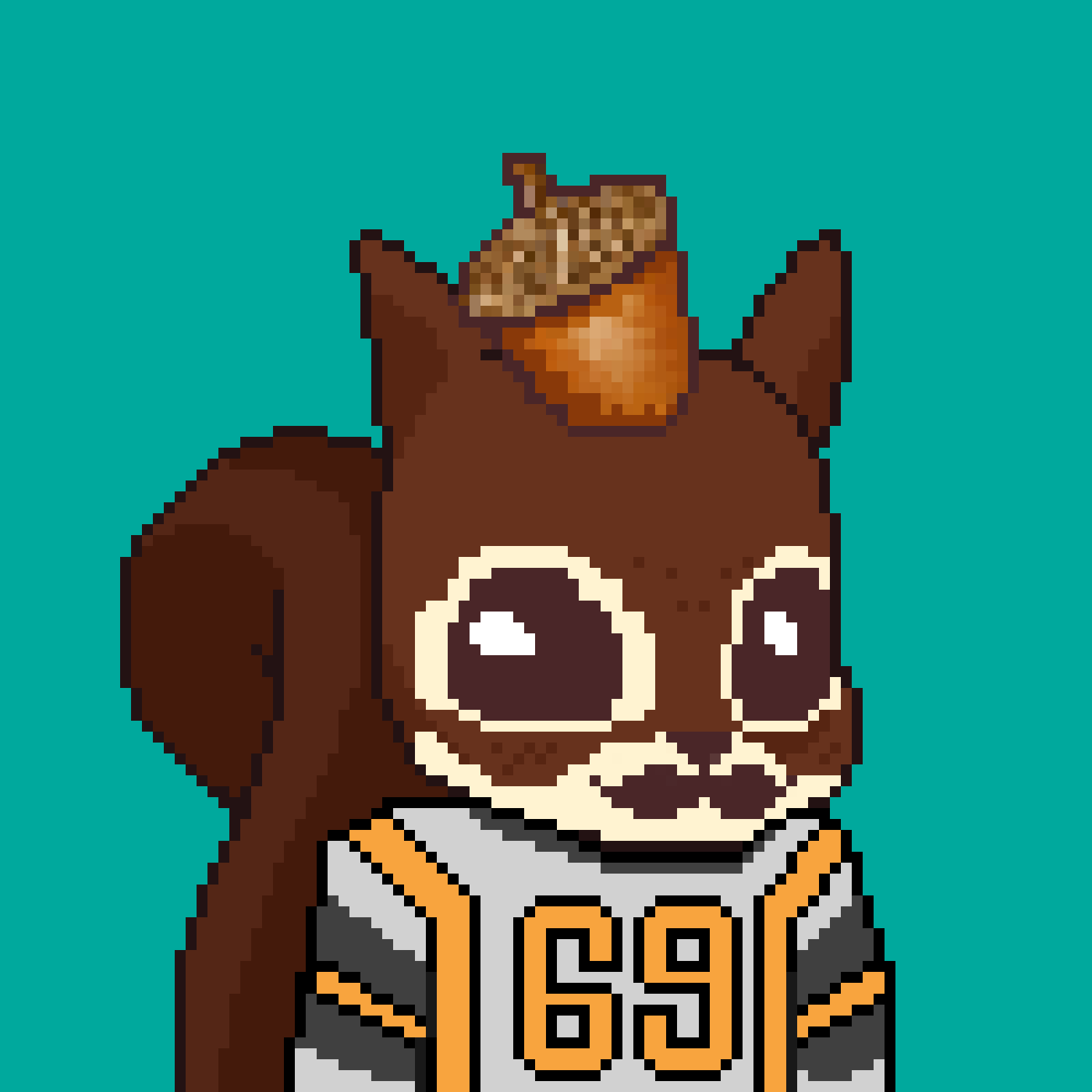 Pixel Squirrels #2186 NFT on Algorand