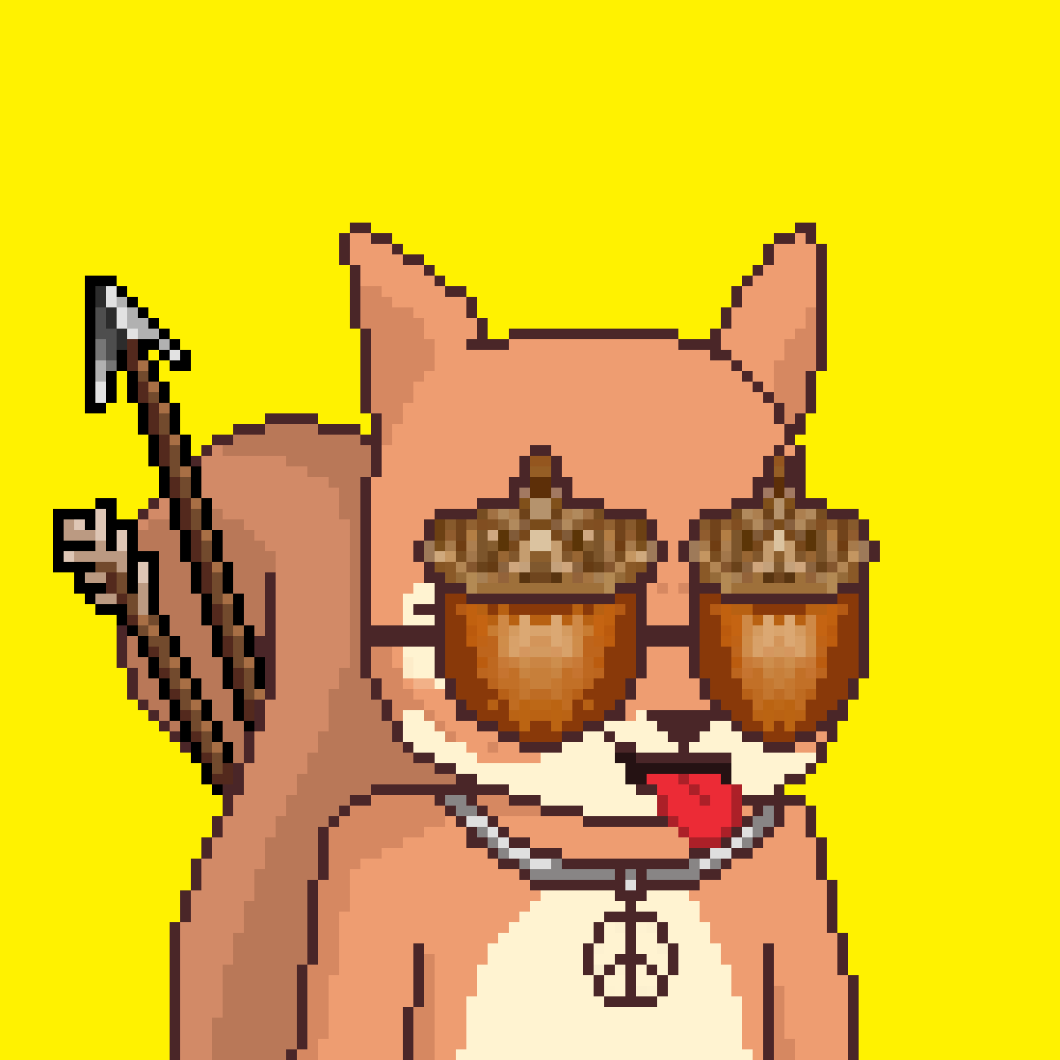 Pixel Squirrels #2197 NFT on Algorand