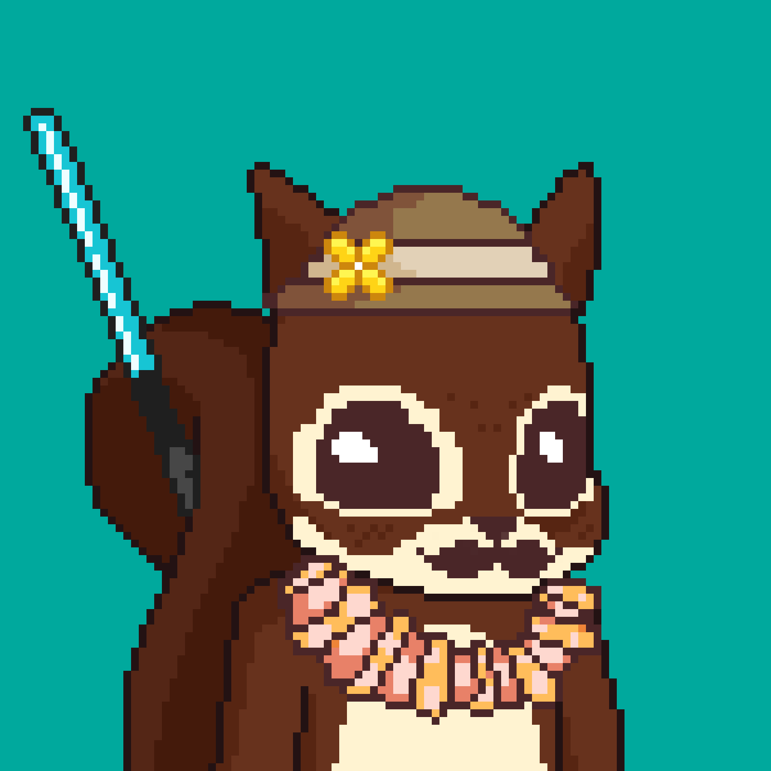 Pixel Squirrels #2738 NFT on Algorand