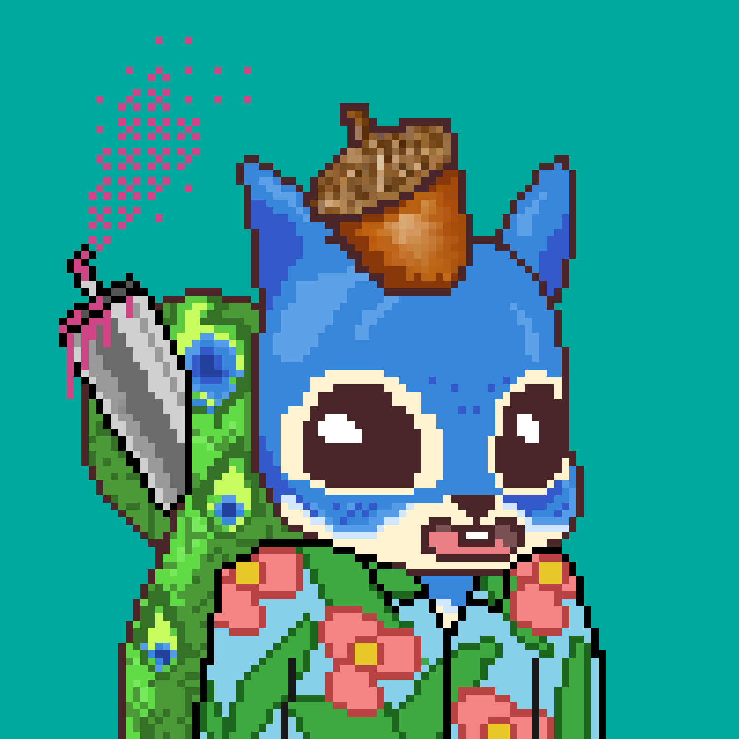 Pixel Squirrels #2908 NFT on Algorand