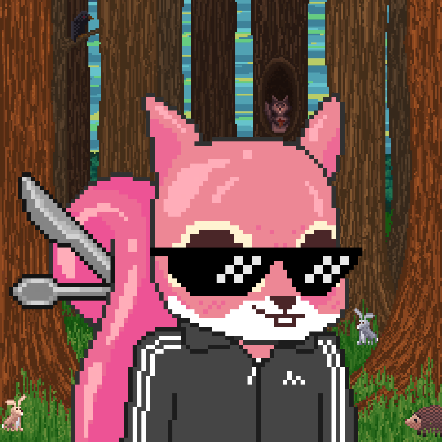 Pixel Squirrels #2976 NFT on Algorand