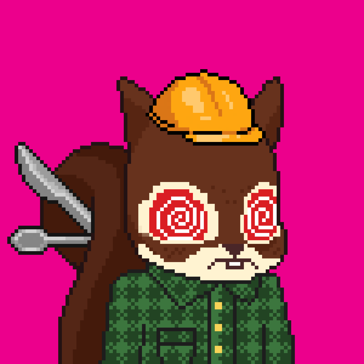 Pixel Squirrels #3222 NFT on Algorand