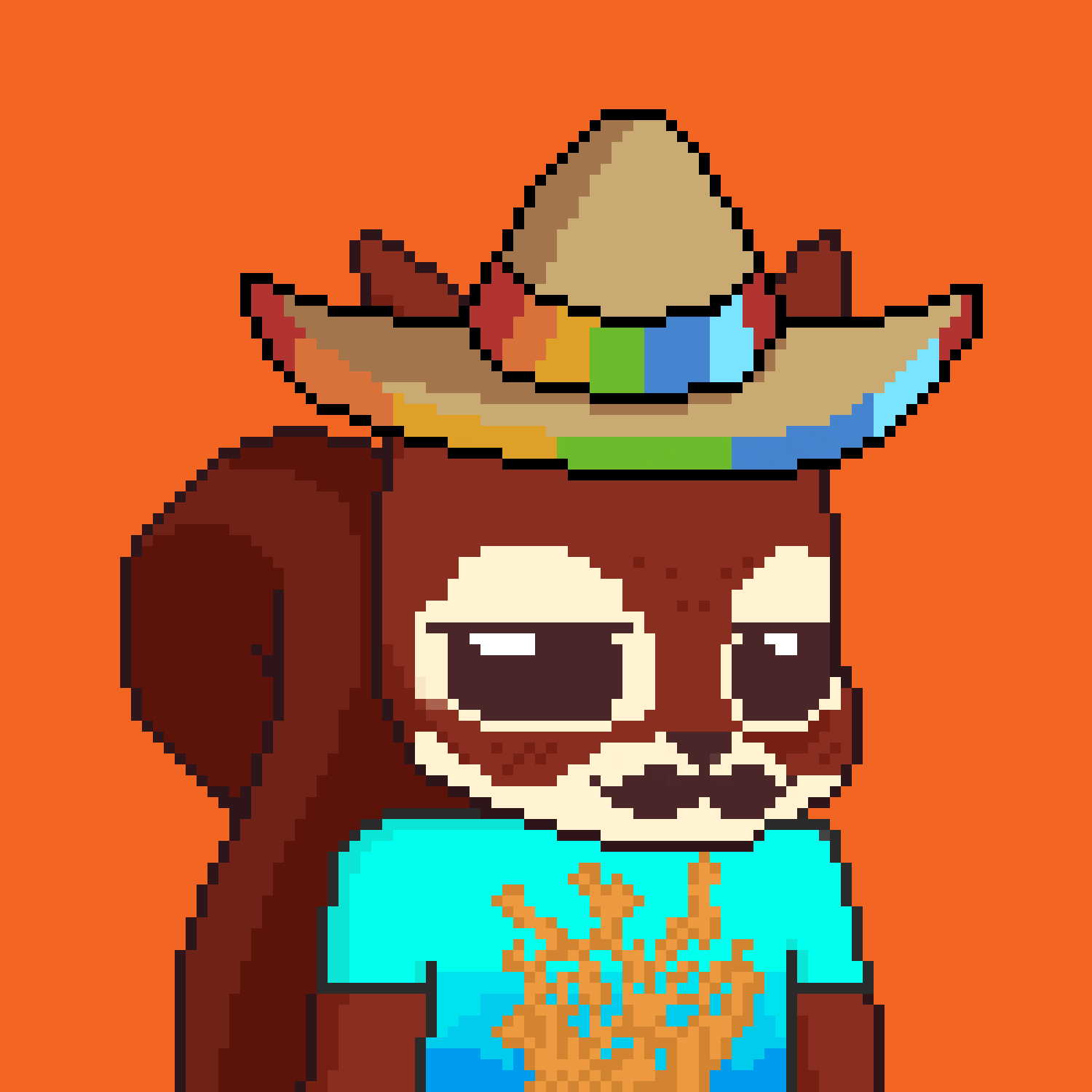 Pixel Squirrels #3310 NFT on Algorand