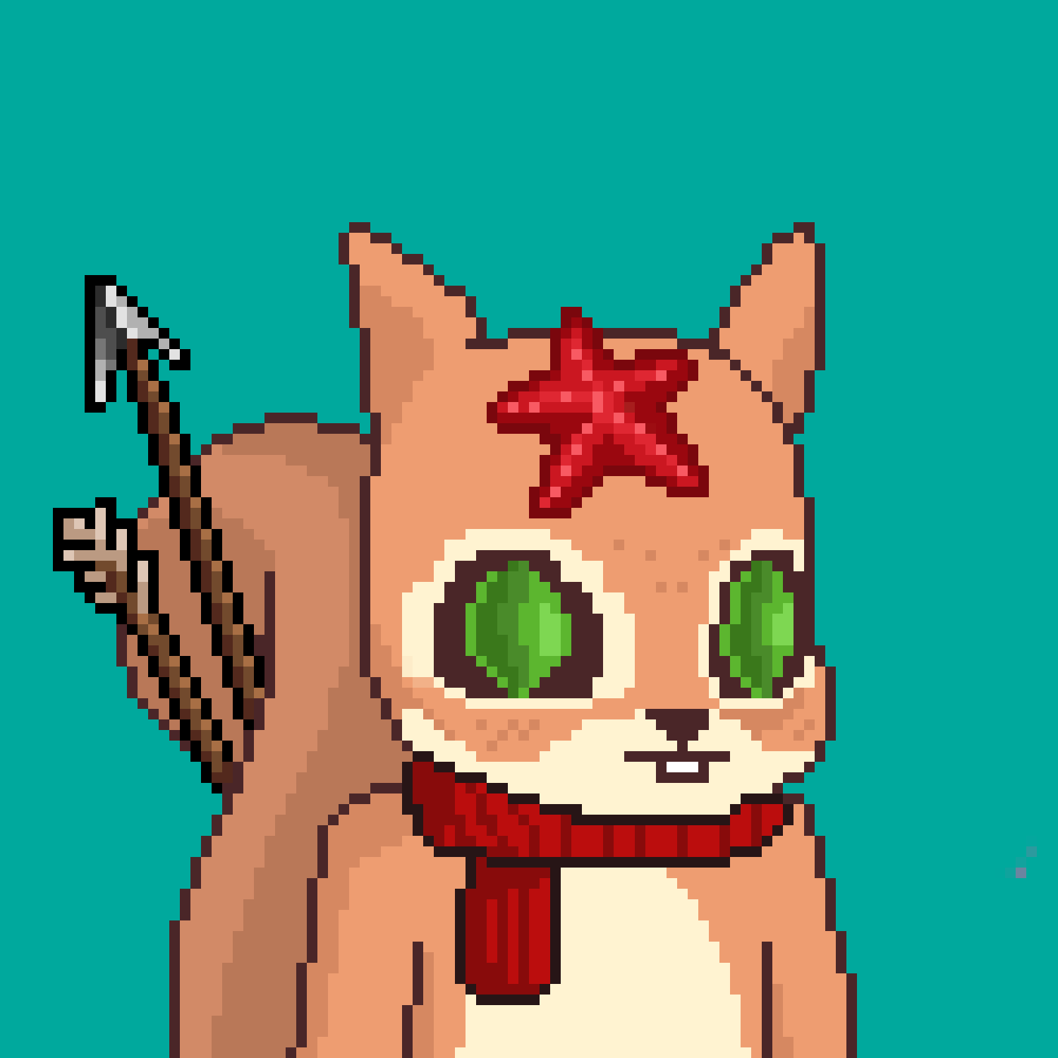 Pixel Squirrels #3465 NFT on Algorand