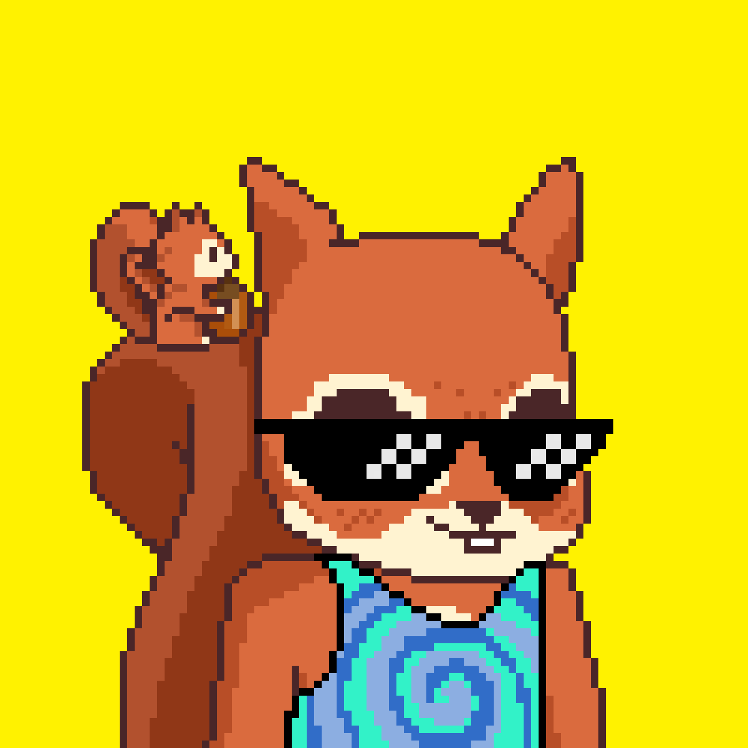 Pixel Squirrels #3546 NFT on Algorand