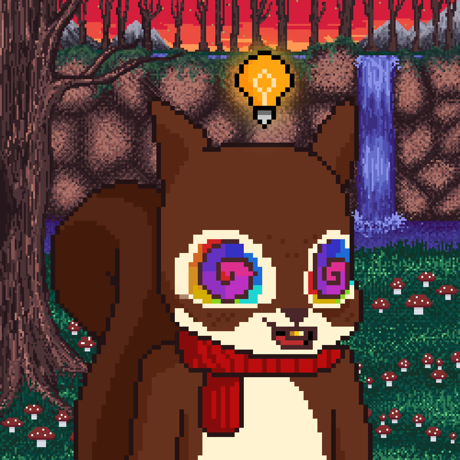 Pixel Squirrels #3908 NFT on Algorand