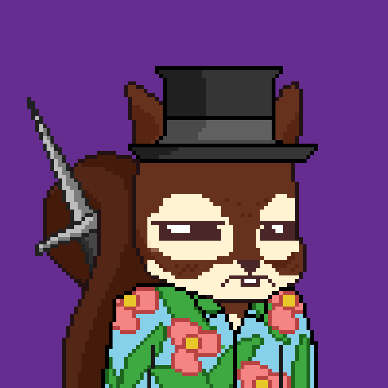 Pixel Squirrels #410 NFT on Algorand