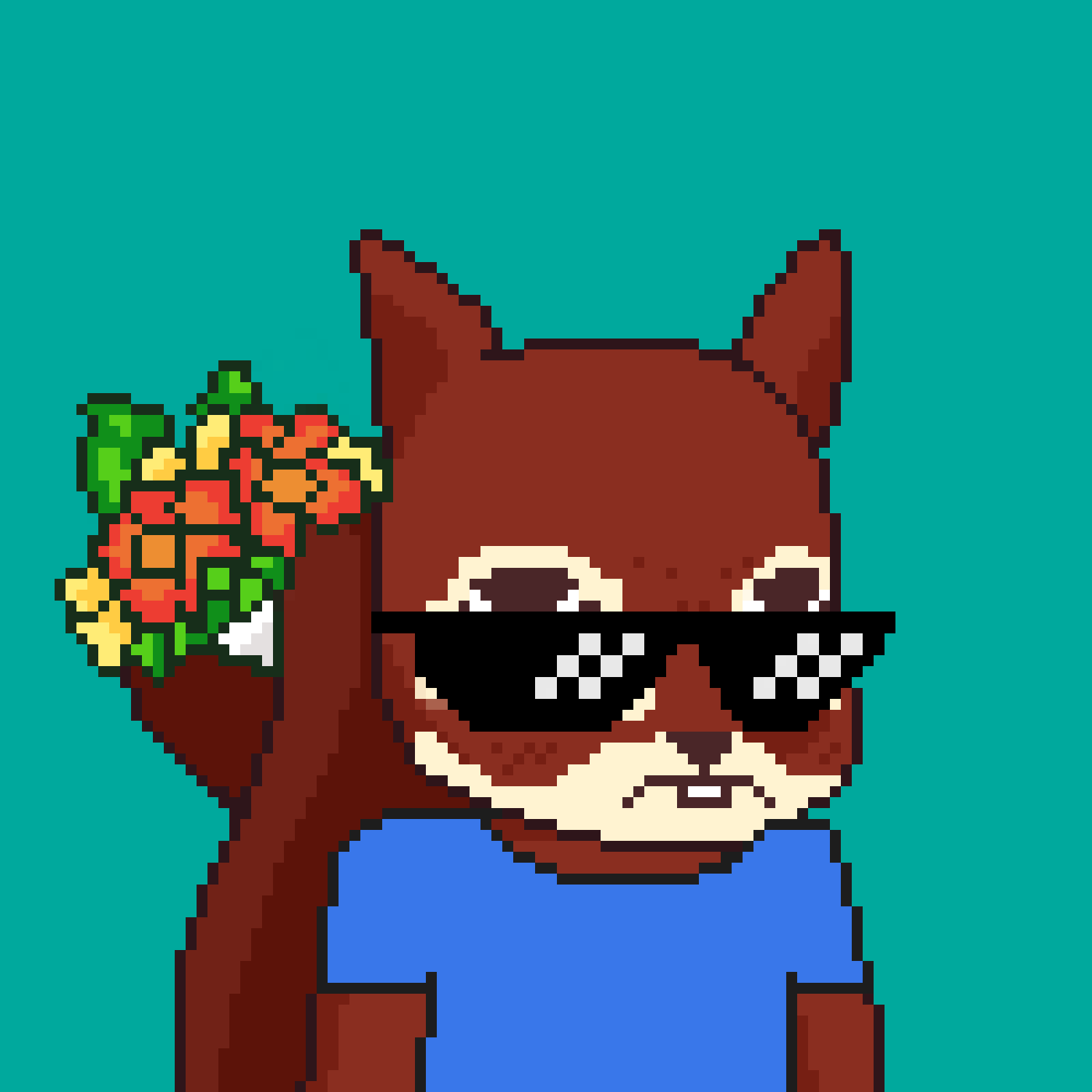 Pixel Squirrels #4955 NFT on Algorand