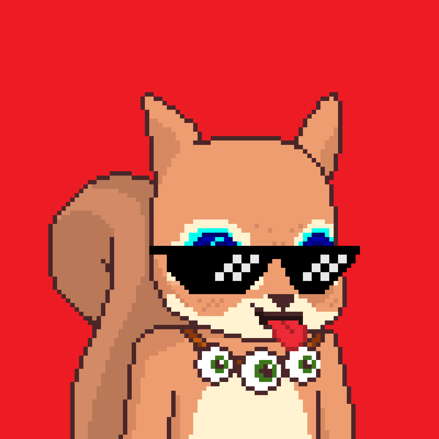 Pixel Squirrels #56 NFT on Algorand