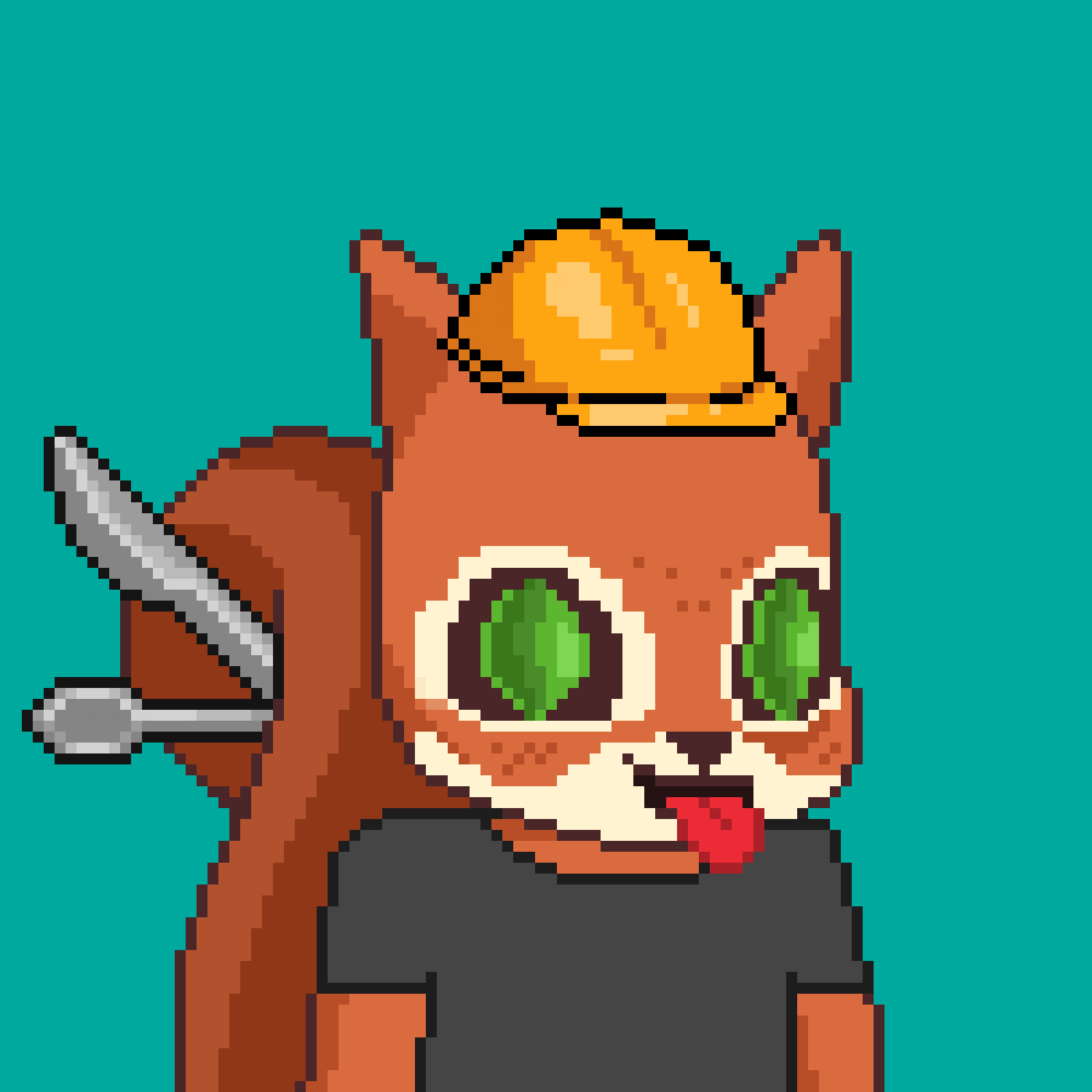 Pixel Squirrels #5619 NFT on Algorand