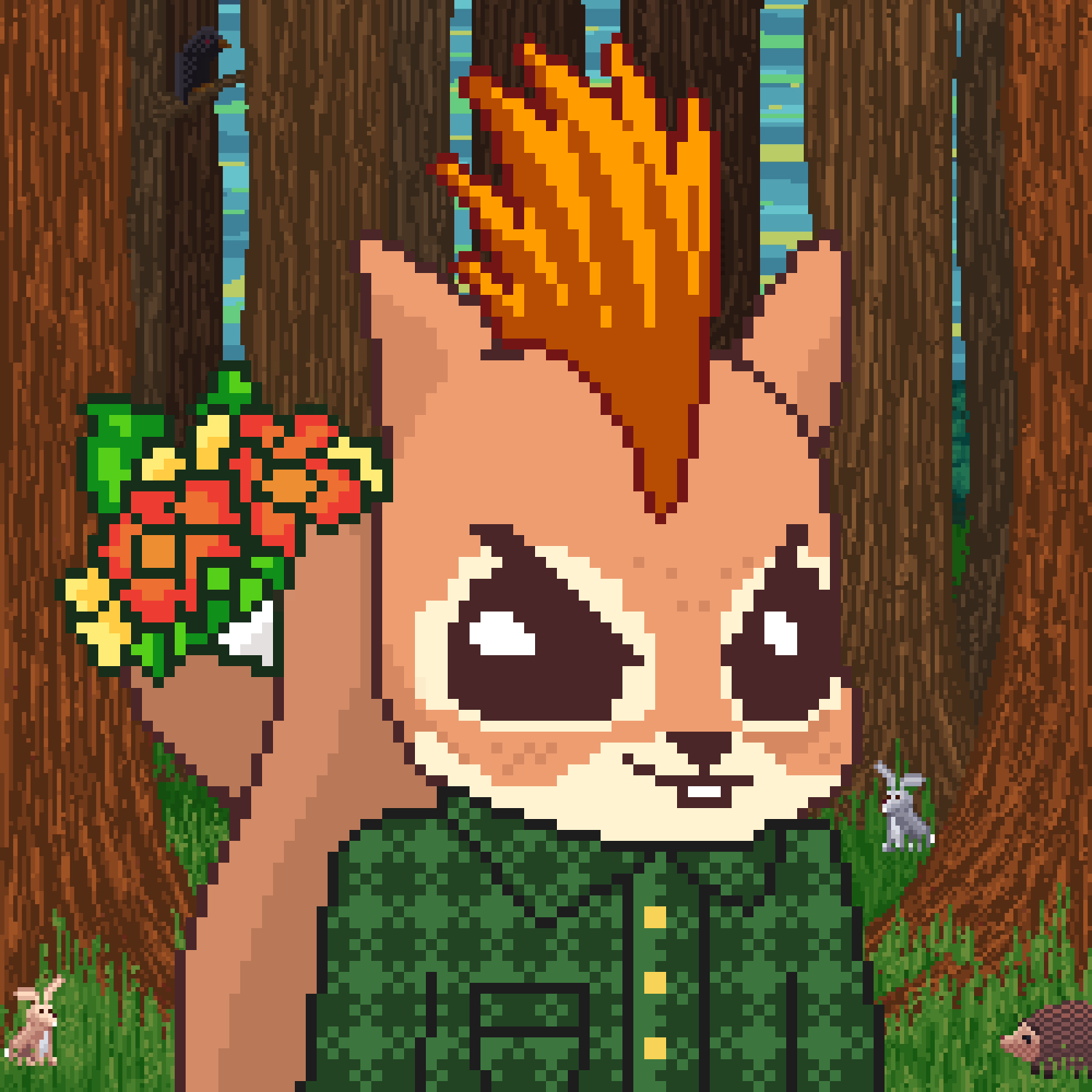 Pixel Squirrels #6002 NFT on Algorand